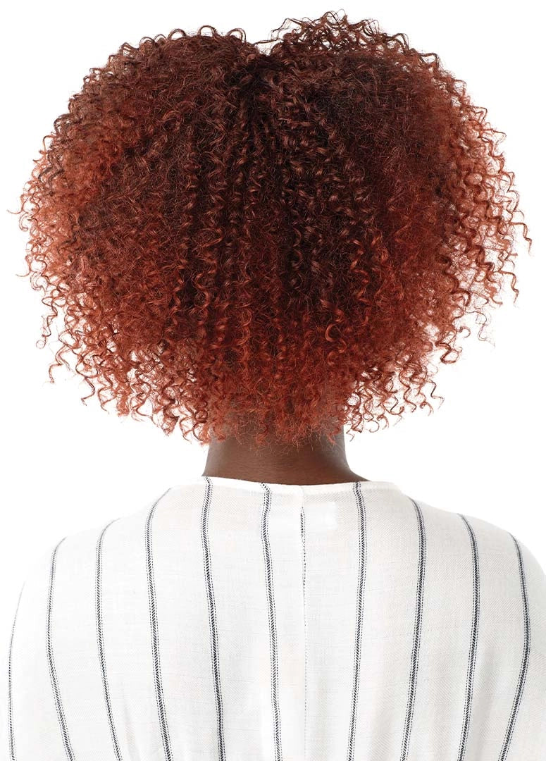 OUTRE BIG BEAUTIFUL HAIR DRAWSTRING PONYTAIL 4A -KINKY KOILS 14" - BACK