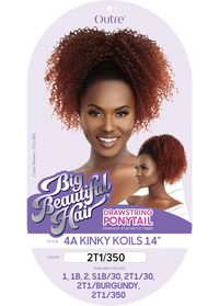 Thumbnail for OUTRE BIG BEAUTIFUL HAIR DRAWSTRING PONYTAIL 4A -KINKY KOILS 14