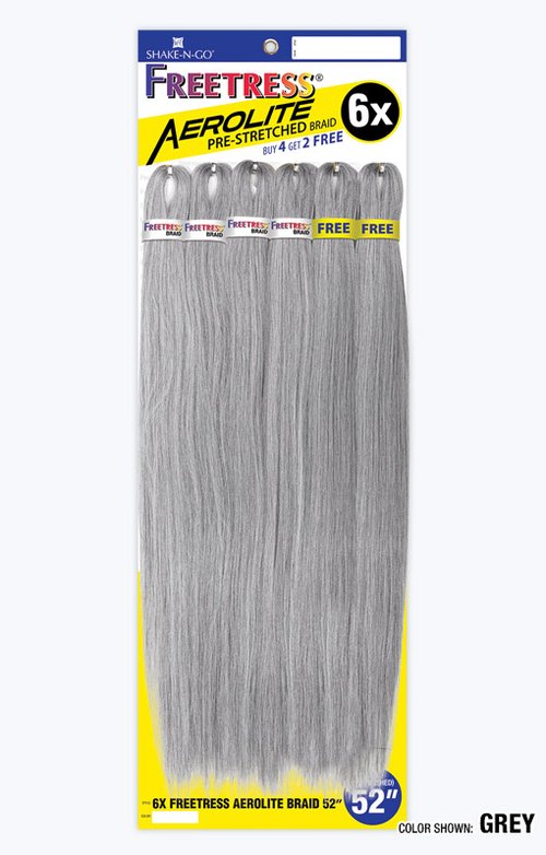 6X SHAKE N GO FREETRESS Aerolite Braid 52", Sareya Beauty Supply Store in Calgary Alberta Canada