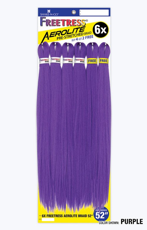 6X SHAKE N GO FREETRESS Aerolite Braid 52", Sareya Beauty Supply Store in Calgary Alberta Canada