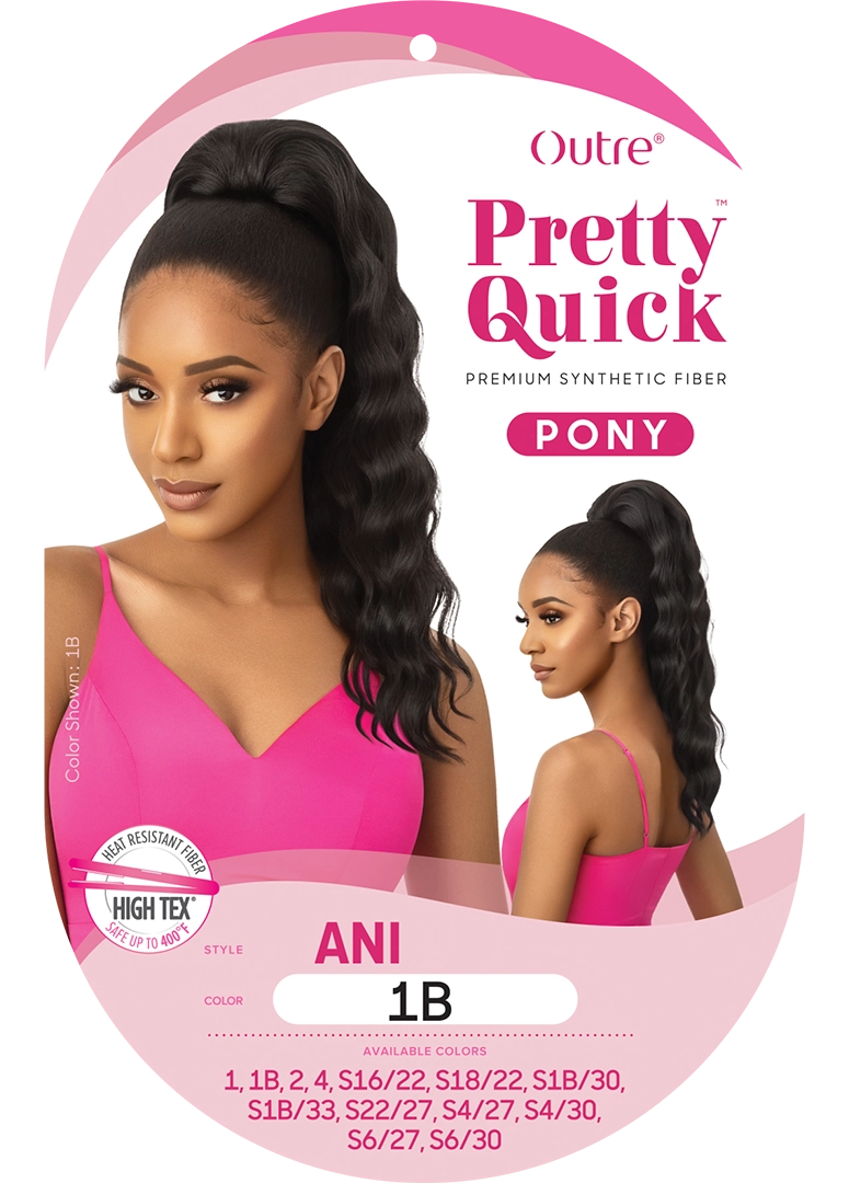 OUTRE PRETTY QUICK DRAWSTRING PONYTAIL - ANI- LABEL