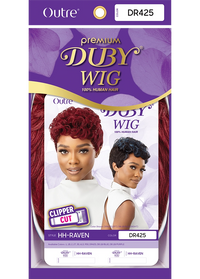 Thumbnail for OUTRE DUBY WIG CLIPPER CUT HUMAN HAIR - RAVEN, BOX