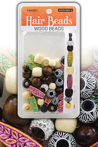 Thumbnail for MAGIC COLLECTION Wood Design - Assorted Design , Hair accessories, Sareya beauty supply, hair extension