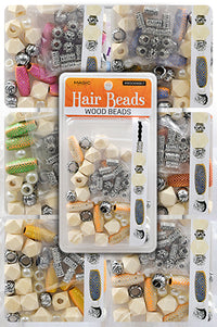Thumbnail for MAGIC COLLECTION Wood Design - Assorted Design , Hair accessories, Sareya beauty supply, hair extension
