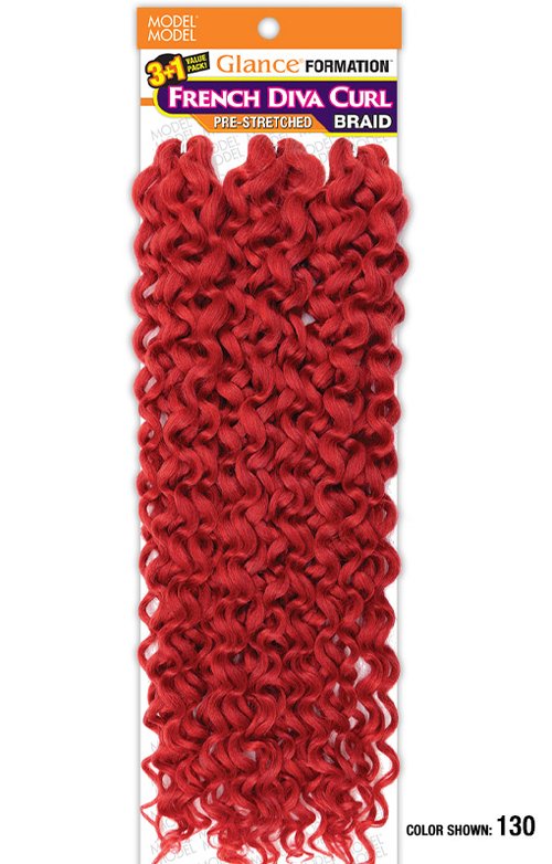MODEL MODEL 4X French Diva Curl Braid 30"-14- Sareya Beauty - Calgary hair store