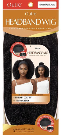 Thumbnail for OUTRE UNPROCESSED HUMAN HAIR HEADBAND WIG/HH-KINKY COILY 14
