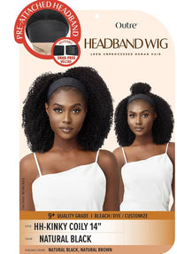 Thumbnail for OUTRE UNPROCESSED HUMAN HAIR HEADBAND WIG/HH-KINKY COILY 14