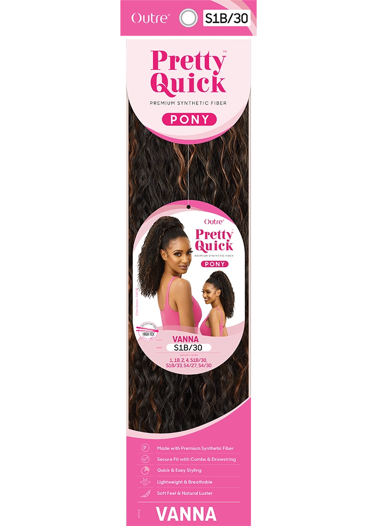 OUTRE PRETTY QUICK DRAWSTRING PONYTAIL- VANNA- Sareya Beauty supply store in calgary, wig store