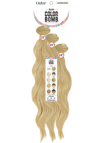 Thumbnail for OUTRE SYNTHETIC WEAVE BATIK COLORBOMB BLONDE COLLECTION LOOSE WAVE 18