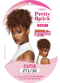 Thumbnail for OUTRE PRETTY QUICK DRAWSTRING PINEAPPLE PONYTAIL - CUTIE- LABEL