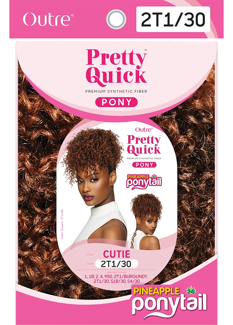 OUTRE PRETTY QUICK DRAWSTRING PINEAPPLE PONYTAIL - CUTIE- PACK