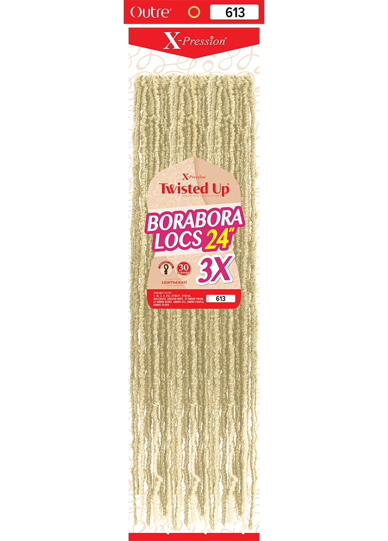 OUTRE X-PRESSION TWISTED UP CROCHET BRAIDS 3X BORABORA LOCS 24" - PACK # 613