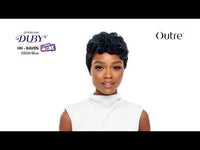 OUTRE DUBY WIG CLIPPER CUT HUMAN HAIR - RAVEN, VIDEO
