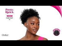 OUTRE PRETTY QUICK DRAWSTRING PONYTAIL- CURLY PUFF- VIDEO