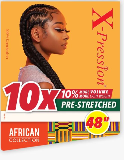 SENSATIONNEL 10X X-PRESSION PRE-STRETCHED BRAID 48″, FLYER