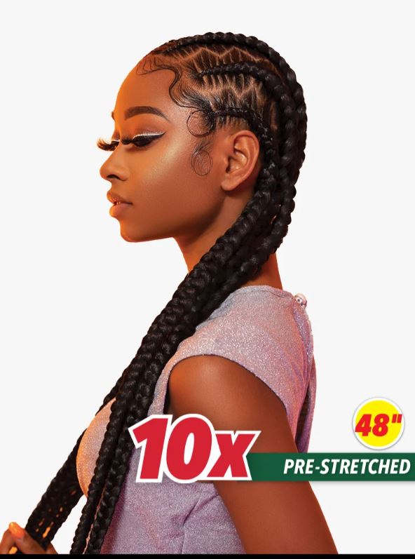 SENSATIONNEL 10X X-PRESSION PRE-STRETCHED BRAID 48″, CORNROW