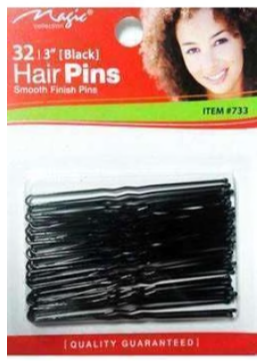 MAGIC BM Collection Hair Pins 3" #733 Black