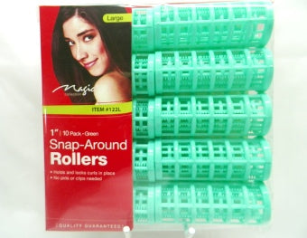 MAGIC HAIR ROLLERS SNAPON 10PCS LARGE