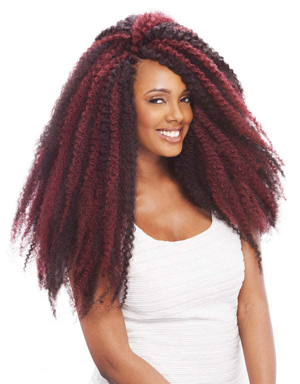 JANET COLLECTION KINKY BRAIDS 6X AFRO TWIST BRAID SIDE VIEW