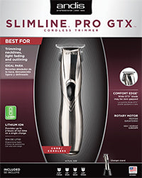 ANDIS TRIMMER SLIMLINE PRO GTX LI ION WIDE BLADE [BLACK]