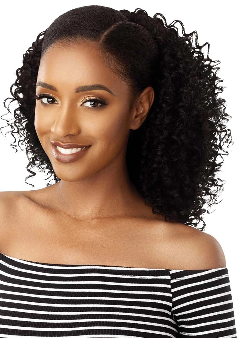 OUTRE BIG BEAUTIFUL HAIR DRAWSTRING PONYTAIL 3B - BOUNCY CURL 18" - FRONT