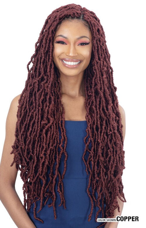 SHAKE N GO FREETRESS BRAID 3X BONA LOC 24", FRONT VIEW