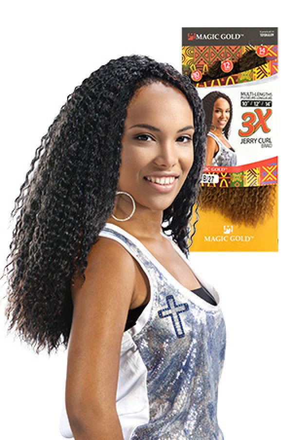 3X JERRY CURL BRAID 10 12 14