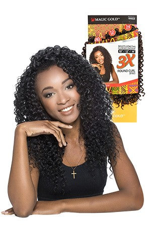 MAGIC GOLD 3X Round Curl Braid 10"/12"/14"