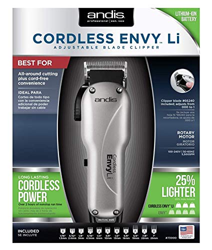 ANDIS Envy Cordless Lithium Ion Adjustable Blade Clipper