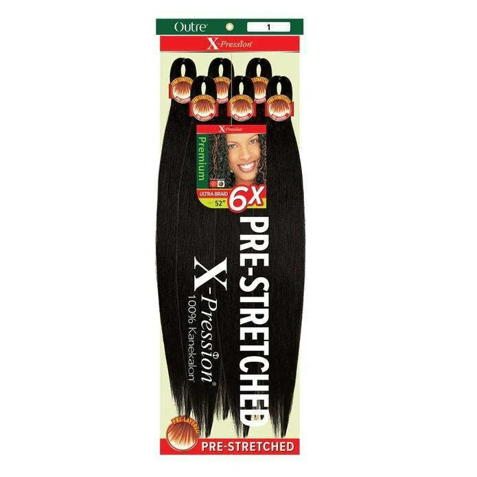 OUTRE 6X X-PRESSION PRE-STRETCHED BRAID 52" PACK