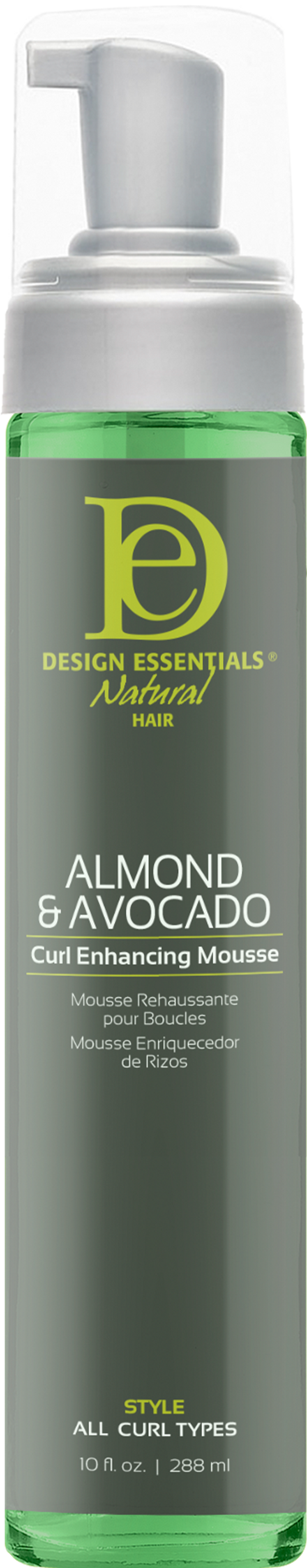 DESIGN ESSENTIALS NAT ALMOND & AVOCADO CURL ENHANCE MOUSSE