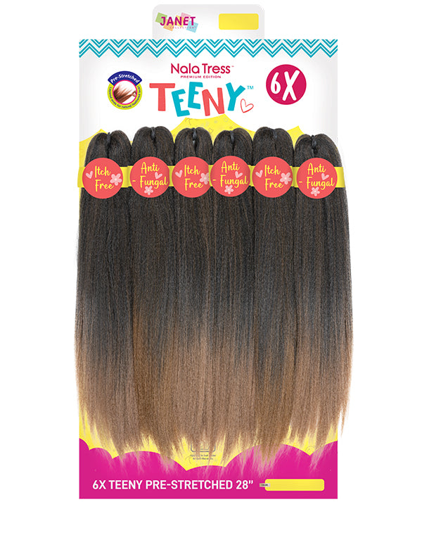 JANET COLLECTION NALA TRESS 6X TEENY PRE-STRETCHED BRAID 28"