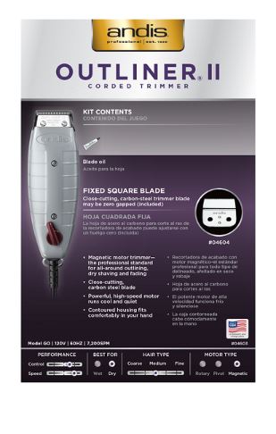 ANDIS Outliner II Square Blade Trimmer