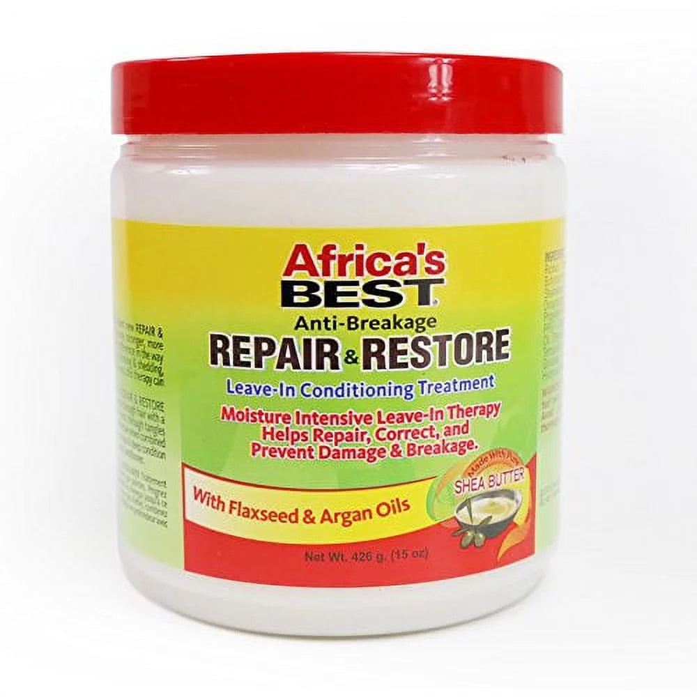 Africa's Best Repair and Restore leave In Deep Conditioning Hair Treatment, 15 Oz