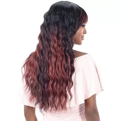 SHAKE N GO FREETRESS EQUAL ARCHED BANG SERIES A-002, BACK VIEW