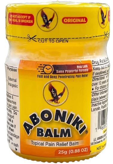  Aboniki Balm (1 Plastic Jar) – Powerful Topical Analgesic for Sore Muscles and Joints. Anti-Inflammatory Muscle Rub. Fast &amp; Deep Penetrating Pain Relief.