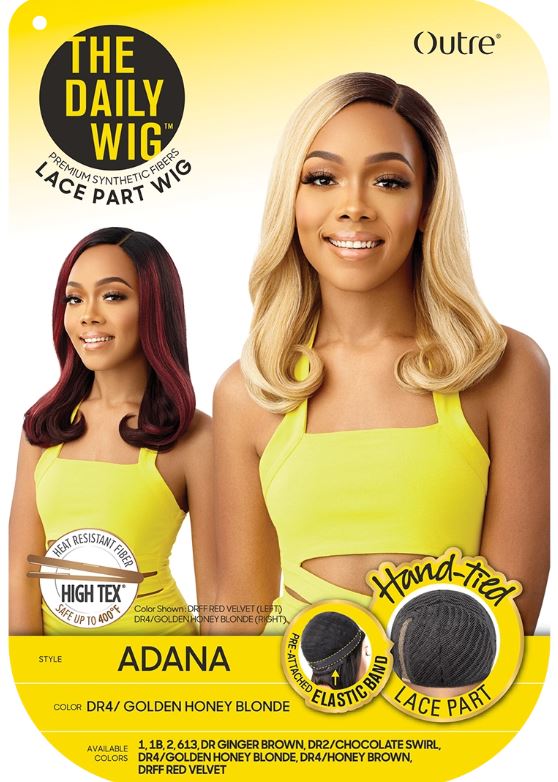 OUTRE  LACE PART WIGS THE DAILY WIG SYNTHETIC - ADANA, BOX LABEL