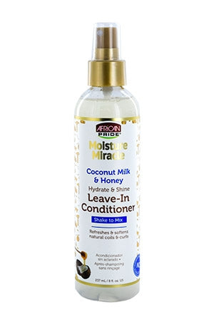 AFRICAN PRIDE Moisture Miracle Coconut Milk & Honey Leave In Conditioner (8oz) , Sareya Beauty Supply Store in Calgary Alberta 