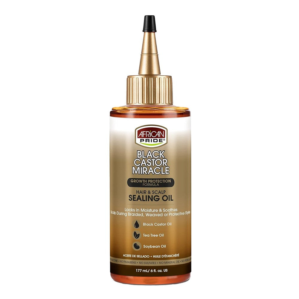 AFRICAN PRIDE Black Castor Miracle Sealing oil (6oz)