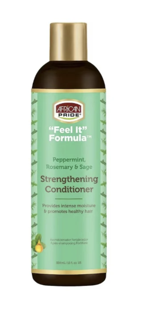 AFRICAN PRIDE "Feel It" Formula Strengthening Conditioner (12oz)