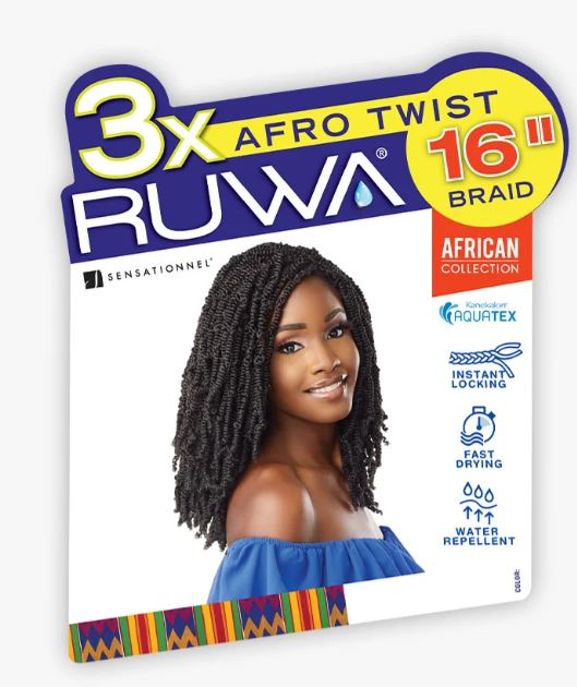 SENSATIONNEL3X RUWA AFRO TWIST 16", PACK