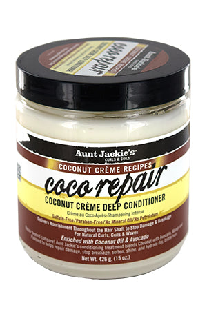 AUNT JACKIE'S COCONUT CREME COCO REPAIR DEEP CONDIITIONER -15oz