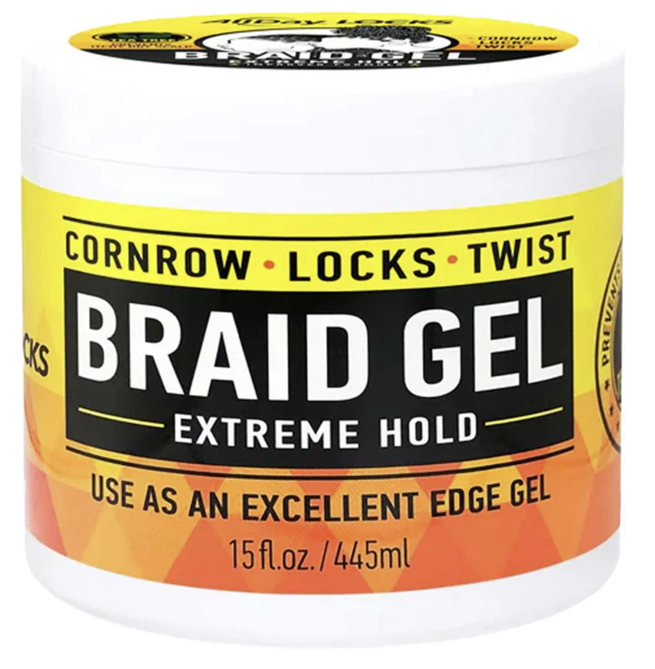 ALLDAY LOCKS Braid Gel [Extreme Hold]- 15 oz