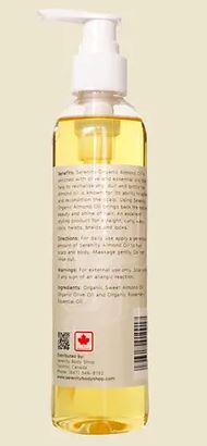 SERENITY ALMOND OIL - 8 OZ