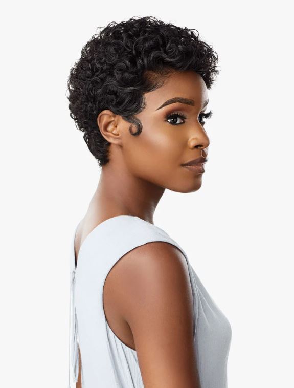 SENSATIONNEL SHEER MUSE LACE FRONT EDGE WIG -AMINA, SIDEVIEW RIGHT