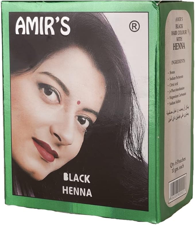 AMIR'S  Original Henna Powder - BLACK , Sareya Beauty Supply Store in Calgary Alberta Canada 
