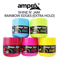 Thumbnail for AMPRO Shine n' Jam Rainbow Edges [Extra Hold] (4oz), melon, cherry apple, strawberry , sareya beauty supply in calgary