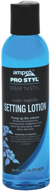 Thumbnail for Ampro Pro Styl setting lotion bottle with blue and black design
