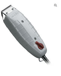 Thumbnail for A gray ANDIS Outliner II Trimmer with a red switch and branding, equipped with a clipper guard.