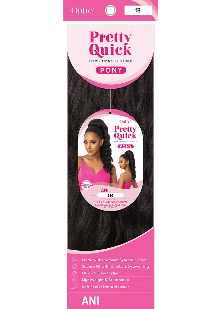 OUTRE PRETTY QUICK DRAWSTRING PONYTAIL - ANI- PACK